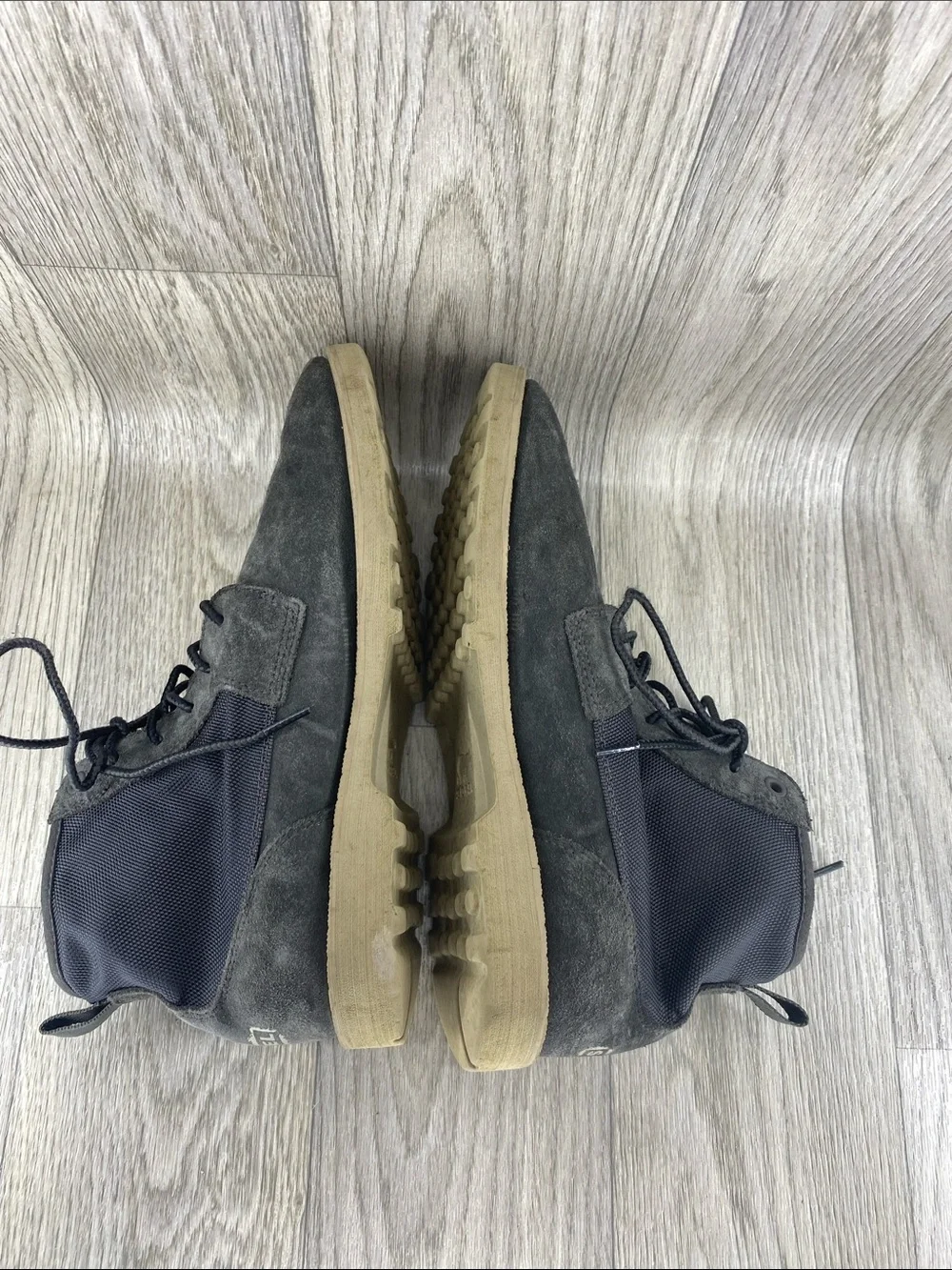 Sorel Men's Black Suede Lace-Up Boots with Tan Sole